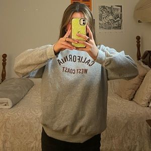 California West Coast Grey Crewneck